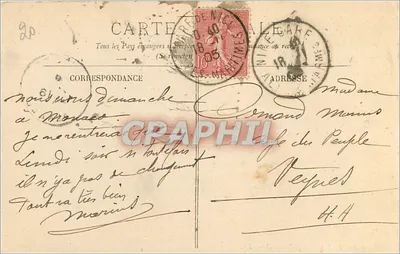 O Rocher de MONACO — LL. — CRAPHIL — Verso