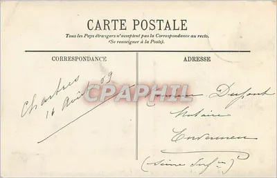 Chartres — A Catedral — Vista tirada do rio Eure — LL. — Editor LL, n° 145 — Verso