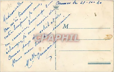 Cannes — Ogólny widok — Wydawnictwo D'Art Munier, Nice — Rewers