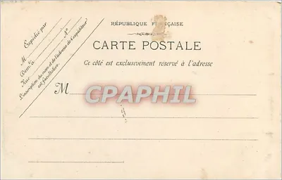 Marseille — Pałac Giełdy — wydawca Thibaneau, nr 10 — Rewers
