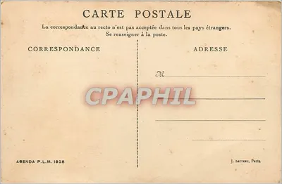 Dauphiné — Aldeia de La Grave — Cl. G. Oddoux, Agenda P.L.M. 1928 — Verso