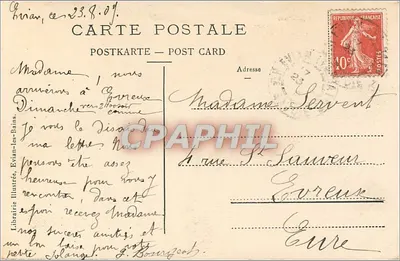 Evián-les-Bains — Ogólny widok — Wydawnictwo Ilustrowane — Rewers