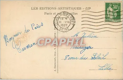 Parigi — La Camera dei Deputati e il Ponte della Concordia — LIP 124 — Verso