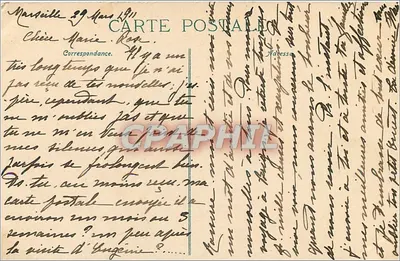 Menton. Granica włoska i Czerwone Skaliste — N.D. Phot. n°739 — Rewers