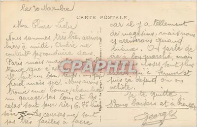 Paryż - Bulwar Poissonnière - Bulwar Poissonnière — Wydawnictwo La Géographe, nr 123 — Rewers
