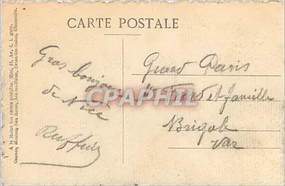 Fontanna Miłosników w Nowych Ogrodach — Cannes — Zbiór RCP photo — Rewers