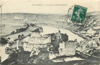 Les Andelys - Panorama do Castelo Gaillard — Livraria Caron, Les Andelys