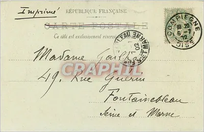 Zamek Pierrefonds — Strona północna — LL. — A. Dantomay — Rewers