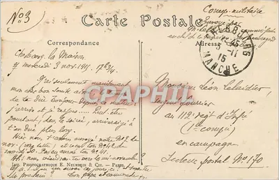 Le Havre — Vista generale, presa di Sainte-Adresse — ND. Cartolina d'epoca n°578 — Verso