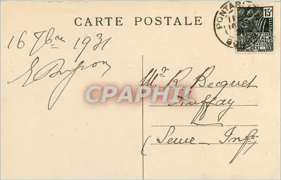 Pontarlier — Castelo de Joux — Faivre-Locca, Pontarlier — Verso