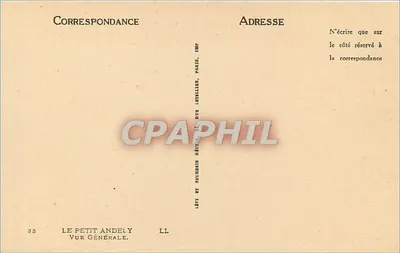 Vista geral de Le Petit Andely — Imp. Lévy, Paris — Verso