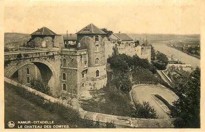 Namur - Cidadela — O Castelo dos Condes — editor N. Thill, Bruxelas