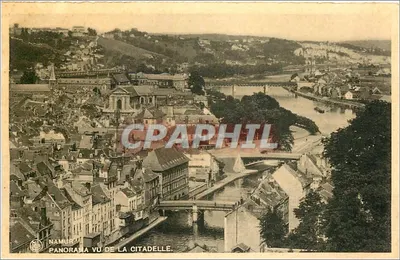 Namur — Panorama visto da Cidadela — Editor Ern. Thill, Bruxelas