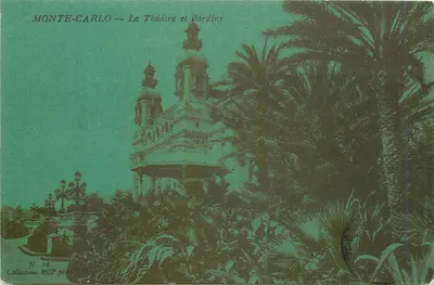 Monte-Carlo -- O Teatro e Jardins -- Coleções RCP fon N°16