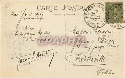 FÈRE-EN-TARDENOIS (Aisne) — Las Ruinas del Castillo — Las Torres — Editor: A. Béchard, N° 14 — Reverso