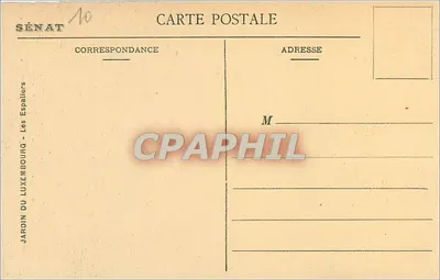 Giardino del Luxembourg — Gli Espalieri — Senato — Verso