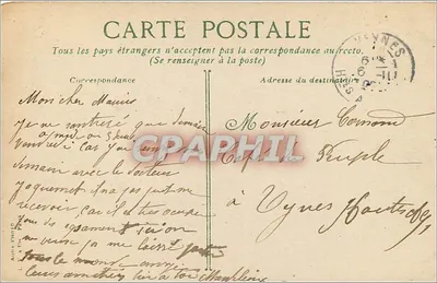Grenoble — Mosty i rzeka Isère — L.V. & C° — Rewers