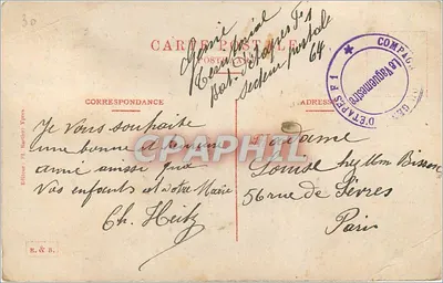 Bilhete postal antigo Ypres Marche au beurre — Verso
