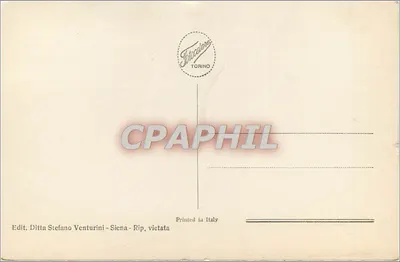 Siena - Palazzo Chigi Saracini — editor Stefano Venturini, n° de série 0017 — Verso