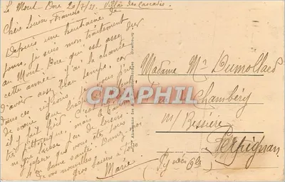 Mont Dore - Vista geral — editor ARA, n° 56 — Verso