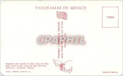 San Juan de Ulúa — Forteca — Panoramy de Mexico, n° 22004 — Rewers