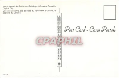 Parlament w Ottawie — widok lotniczy — 7161-D — Rewers