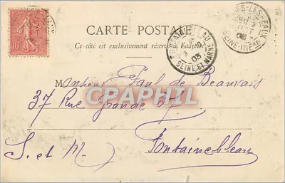 Neufchâtel-en-Bray — Zamek Mésnières — E. Lutigaudier, fot.édit. — Rewers