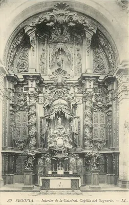 Segóvia — Interior da catedral, capela do Sagrário — LL, n°39