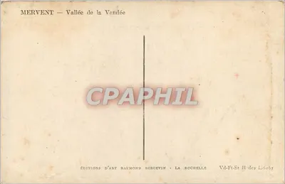 Mervent — Vale da Vendée — Edições de Arte Raymond Bergevin, La Rochelle — Verso