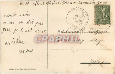 Lausanne. Tribunal Federal — Jullien frères, n° I. 960 — Verso