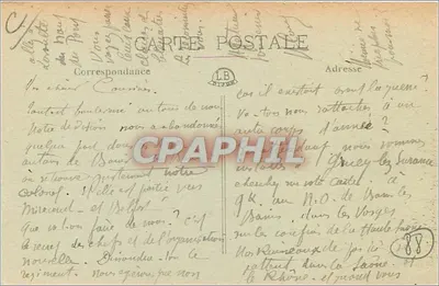 Bains-les-Bains (Vosges) — De Kerk van de Brosse — Ed. L. Perry, n°8 — Achterkant