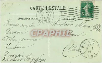 Paryż — Wieża Świętego Jakuba — LL. n°112 — Rewers