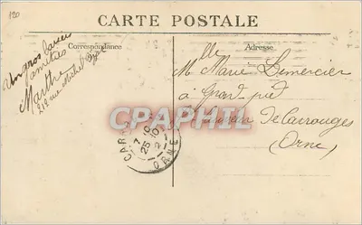 Paris - Cours de Vincennes. As Colunas do Trono — F. F. Paris, n° 348 bis — Verso