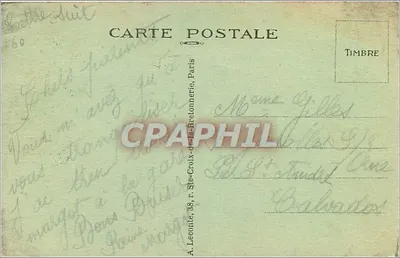 Paryż — Arc de Triomphe i Place de l'Étoile — wydawca A. L. (nr 201) — Rewers