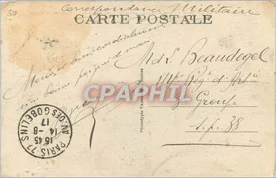 Paris (XII. & XX.) - Cours de Vincennes - Säulen des Thrones von der Place de la Nation aus gesehen — F. F. Paris, Nr. 433 — Rückseite