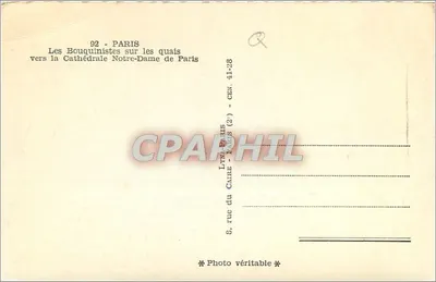Notre-Dame w Paryżu — Księgarnie na nabrzeżach — Lyne — Rewers