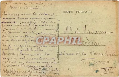 Le Croisic - A Entrada do Porto — editor G. Artaud, n°16 — Verso