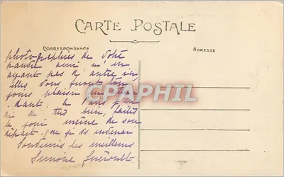 Préfailles (Loire-Inf.) — La Roche Percée — Coleção F. Chapeau, Nantes — Verso