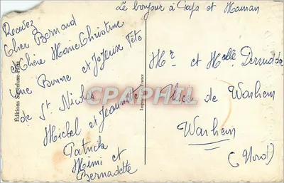 Saint Nicolas — cena noturna nevada — Edições Sophie-Païs — Verso