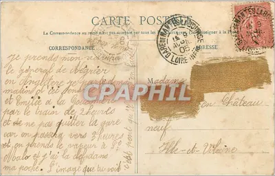 NANTES (La Belle) - Most przewoźny i obie brzegi rzeki — Kolekcja W. J. de Nantes — Rewers