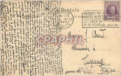 Namur — Ponte de Sambre e Cadeia — Editor Namur, n°36 — Verso