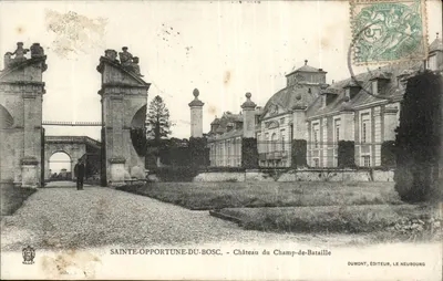 Sainte-Opportune-du-Bosc — Castelo do Campo de Batalha — Dumont, editor, Le Neubourg