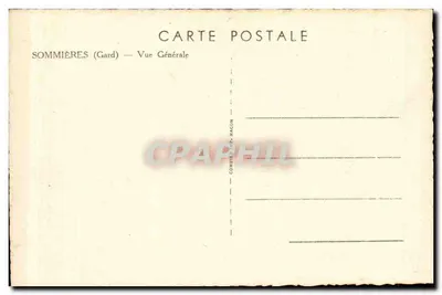 Sommieres (Gard) — Vista Geral — Comtier & Macon — Verso