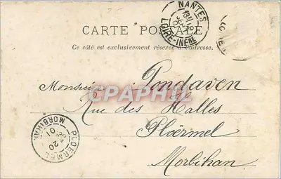 Prefektura w Nantes — Fototypia Royer, Nantes — Rewers
