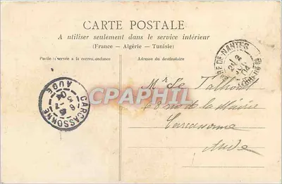 NANTES — Entrada do Castelo — Héliotype Du Pat. et Cie, Nantes — Verso