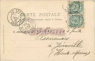 Troyes — Ogólny widok — ujęcie dzwonnicy św. Jana — wydawca René Drouin, nr 51 — Rewers