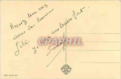 बौक्वेट ऑफ़ पेंसेस — फ़्लूर्स सीरीज़ 201 — फ़्रांस में प्रिंटर — पीछे
