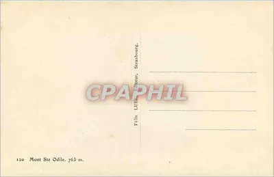 Mont Sainte-Odile — Strasbourg — wydawca Félix Luth, nr 120 — Rewers
