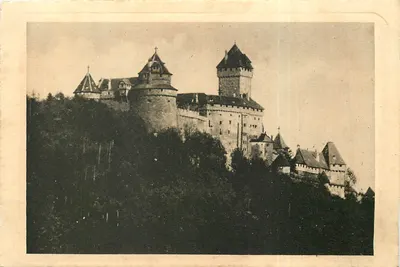 Castelo de Haut-Kœnigsbourg — vista panorâmica — editor Félix Lail, Strasbourg