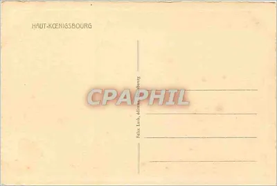 Castelo de Haut-Kœnigsbourg — vista panorâmica — editor Félix Lail, Strasbourg — Verso